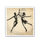 Majestic Feminine Dance Motion Wrapped Canvas - Beyond T-shirts